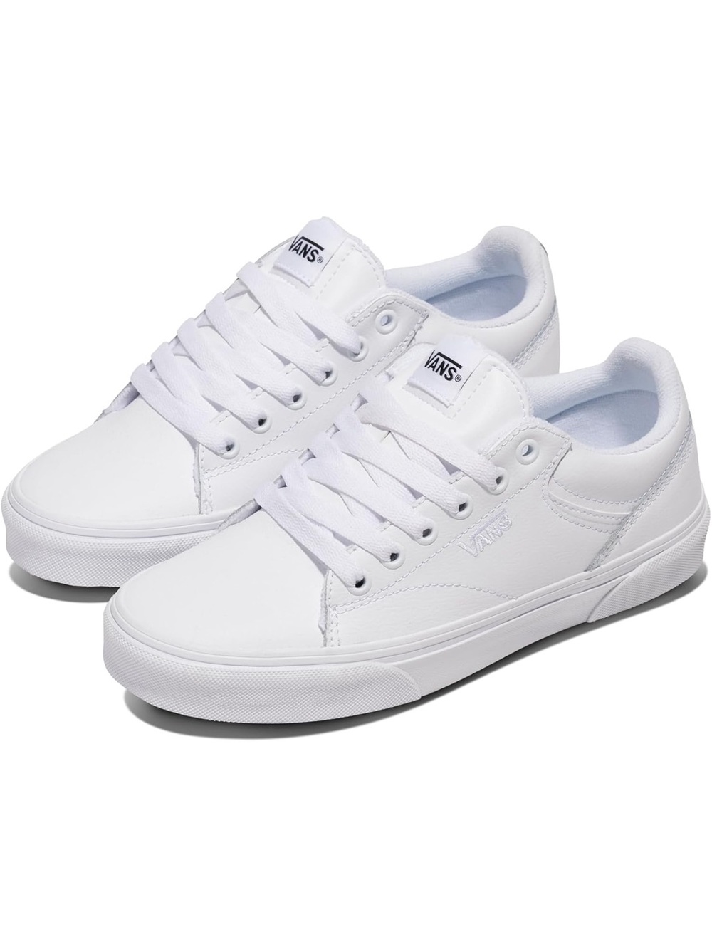 Vans Unisex White Low-Top Skate Shoe Size 8
